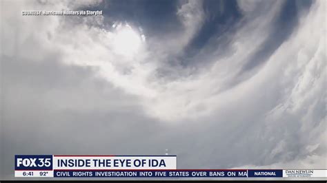 Inside the eye of Hurricane Ida - YouTube