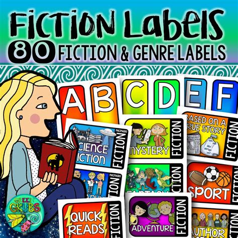 Fiction & Genre Library labels (English)