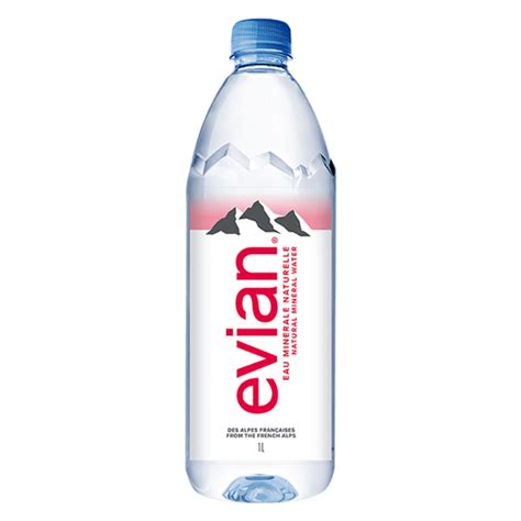 Evian Natural Mineral Water 12x1L