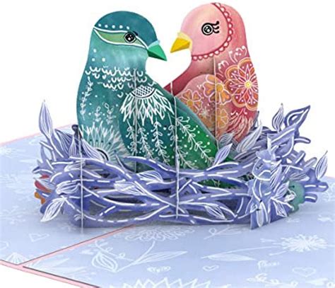 Lovepop Love Birds Pop up Card 3D Card Greeting Card - Etsy