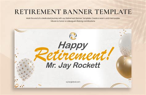 Happy Retirement Banner Template