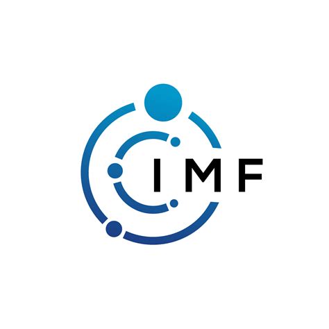 IMF letter technology logo design on white background. IMF creative ...