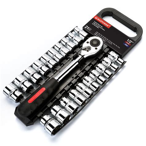 MAXPOWER 21-Piece 1/2-inch Drive Socket Wrench Set - Walmart.com - Walmart.com