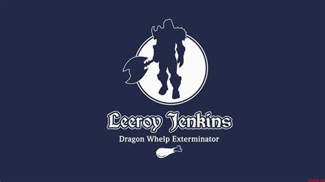 Leeroy Jenkins poster, World of Warcraft, Leeroy Jenkins, blue ...