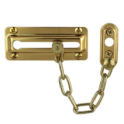 Defiant Bright Brass Chain Door Guard-70472 - The Home Depot