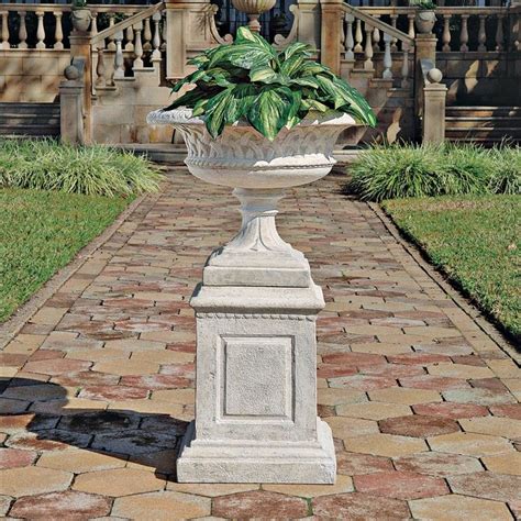 Large Garden Urn And Plinth | Fasci Garden