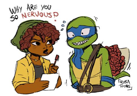 TMNT Mutant Mayhem - Leonardo x April by Rosatoons on DeviantArt