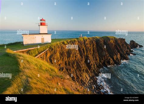 Cape d'Or Lighthouse, Bay of Fundy, Nova Scotia, Canada Stock Photo ...