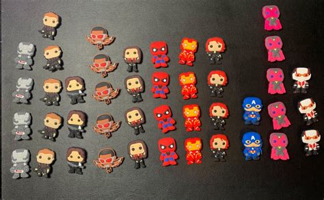 Avengers Jibbitz Crocs Shoe Charms Spiderman Ironman Antman Captain America PICK | eBay