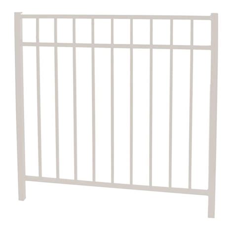 FORGERIGHT Vinnings 4 ft. W x 4.5 ft. H White Aluminum Fence Gate-862194 - The Home Depot