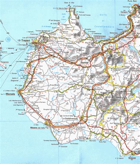 Map of Trapani - Mappa di Trapani