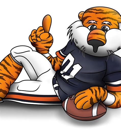 Auburn Tigers Mascot Aubie Drawing Digital Print PNG JPG - Etsy