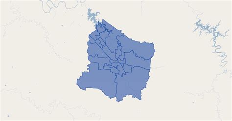 Rutherford County, Tennessee Commission Districts | GIS Map Data ...