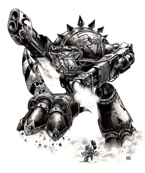 Warhound Titan - Titan Legions by Mark Gibbons | Space marine art ...