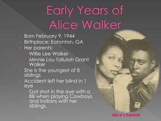 Alice Walker Tracy Chapman