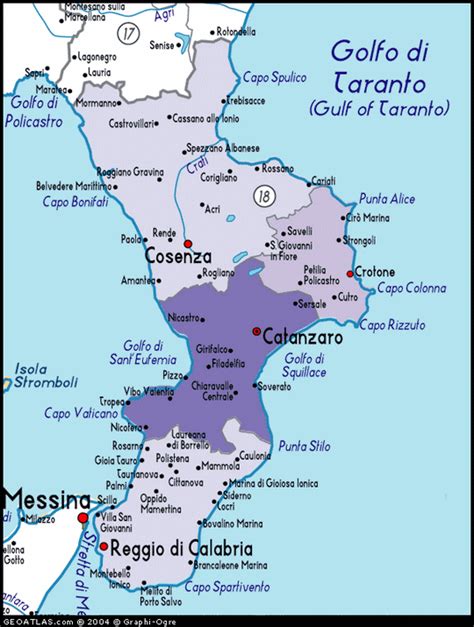 A Detailed Map of Calabria Italy | Mapa paises, Isla de sicilia, Viajes