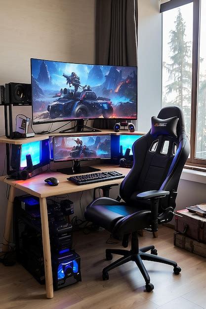 Premium Photo | Setup gaming pc