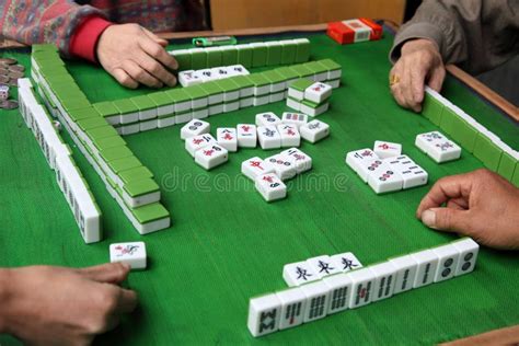 Mahjong Game stock image. Image of china, strategy, tiles - 17521355