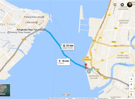 Penang Port Map