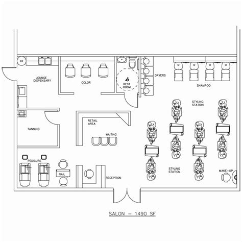 Small Salon Floor Plan - floorplans.click