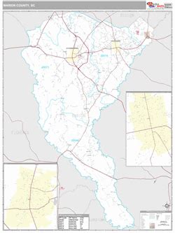 Marion County, SC Map (Premium Style)