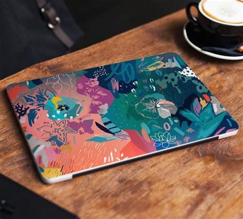 Floral Laptop Sticker Watercolor Flower Notebook Vinyl Dell Hp Lenovo Asus Chromebook Acer ...