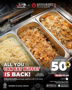 Promo Kintan Buffet & Shaburi AYCE Buffet Hanya Rp 50 Ribu | Foodierate