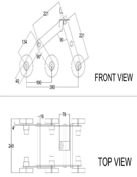 2D Drawing of Rocker Bogie Mechanism C. Design & Selection of Wheel... | Download Scientific Diagram