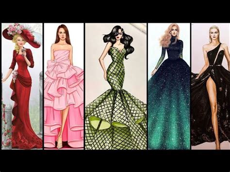 10 Creative Fashion Dress Drawing Ideas that Will Boost Your Sketching ...