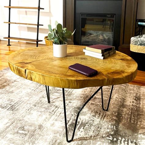 Round Coffee Table - Etsy