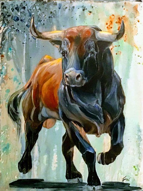 12 Spanish Bull ideas in 2021 | bull painting, bull art, animal paintings