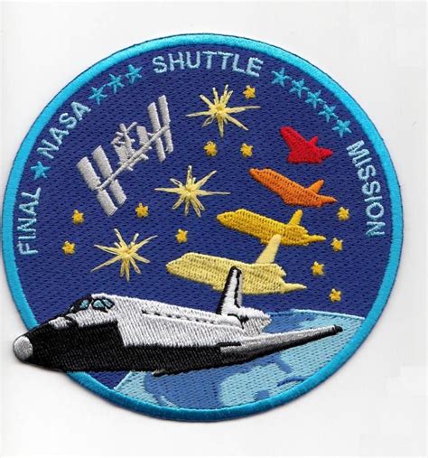 space mission patches | Space Shuttle Final Mission Patch - Limited ...