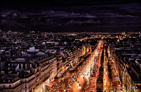 Avenue des Champs-Elysees Night Light | Shutterbug