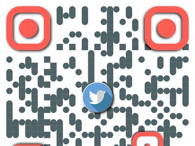 Social Media QR Code Design With Logo #25 by Nimy Roy qrcodemakerr on Dribbble