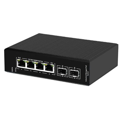 6 Ports Gigabit Managed Industrial PoE Switch