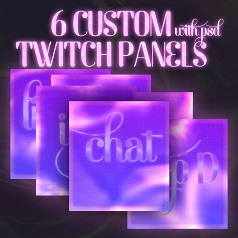 6 custom twitch panels by alossgurke on DeviantArt