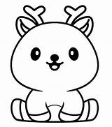 Very Cute Deer coloring Page  Download Print Or Color Online For Free sketch template