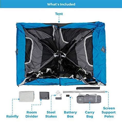 CORE 6 Person / 9 Person / 10 Person / 12 Person Lighted Instant Cabin Tents (10 Person ...