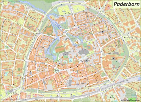 Paderborn Map | Germany | Maps of Paderborn