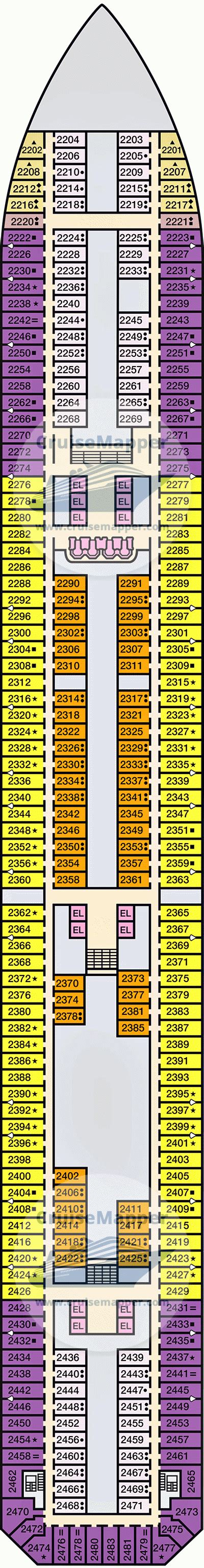 Carnival Liberty deck 2 plan | CruiseMapper