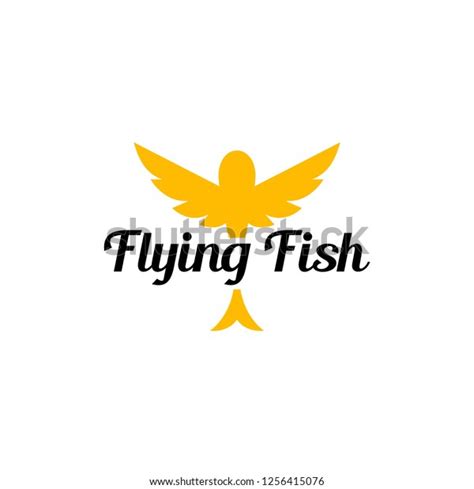 Flying Fish Logo Design Stock Vector (Royalty Free) 1256415076 ...