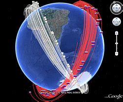 Satellite Collision Debris Tracking in Google Earth - Google Earth Blog