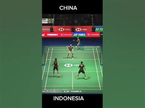 What an amazing rally!! | Men's Doubles| Indonesia vs China #shorts #badminton #indonesia #china ...