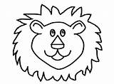 Lion Face coloring Pages  ColoringLib sketch template