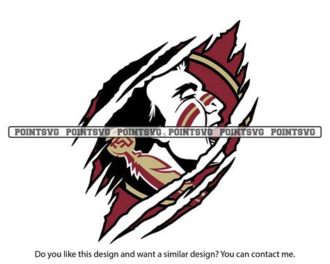 Florida State Seminoles Svg Logo Png Ripped Claw Mark Designs | Etsy