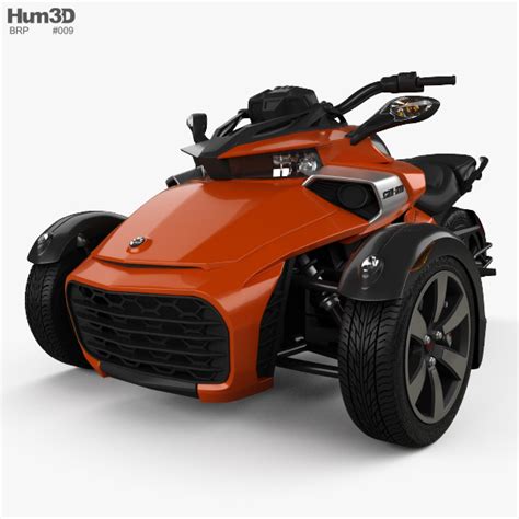 BRP Can-Am Spyder F3 2015 3D model - Vehicles on Hum3D