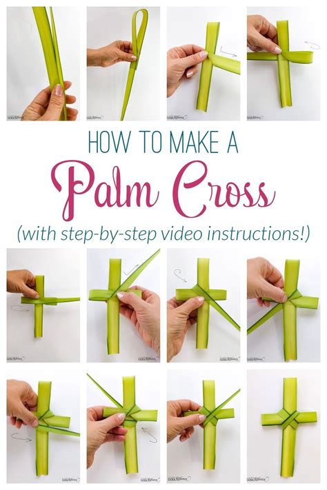 How to Make a Palm Cross (Easy Palm Cross Instructions!) | Palm cross ...