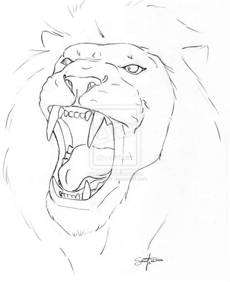 Lion Face Drawing Step By Step at GetDrawings | Free download