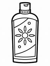 Sunscreen colouring Book pages For Children And Adults With Vector  sketch template