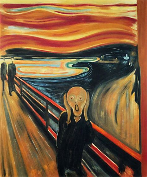 The Scream Reproduction Oil Painting by Munch